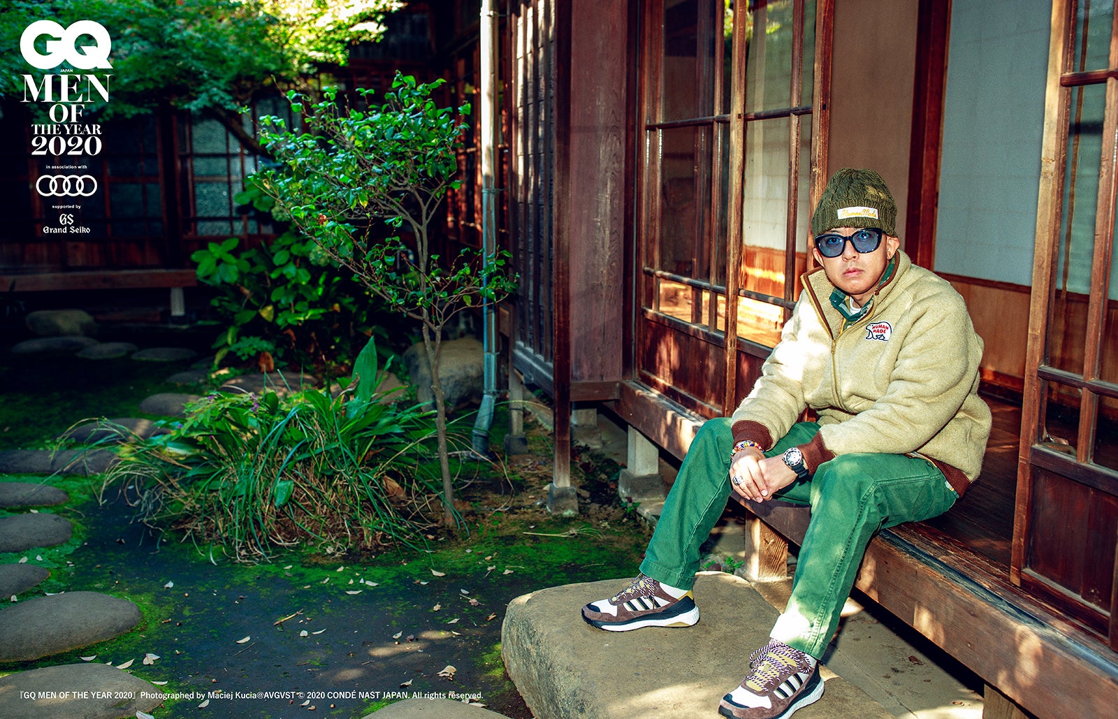 NIGO「GQ MEN OF THE YEAR 2020」 Photographed by Maciej Kucia @ AVGVST （C） 2020 CONDÉ NAST JAPAN. All rights reserved. 