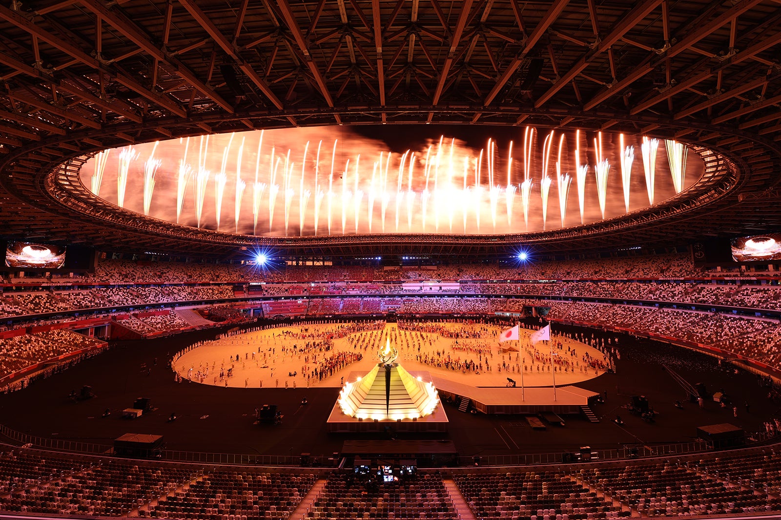 国立競技場で行われた開会式の様子／Photo by Getty Images